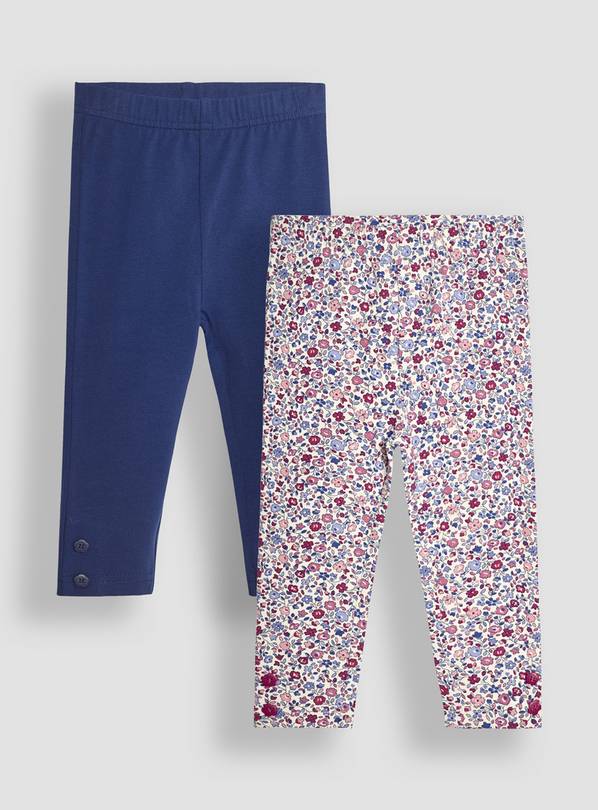 JOJO MAMAN BÉBÉ 2 Pack Ditsy Floral Leggings 12-18 months